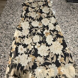 Floral Black and Cream Women's dress